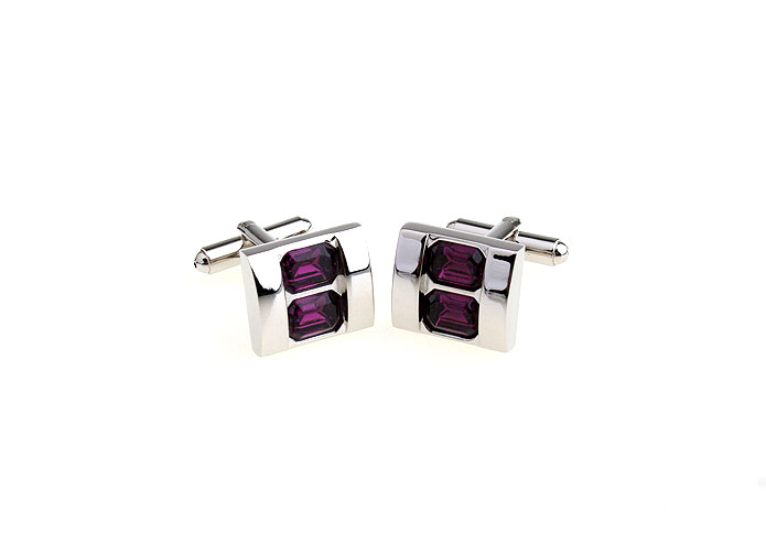  Purple Romantic Cufflinks Crystal Cufflinks Wholesale & Customized  CL652368