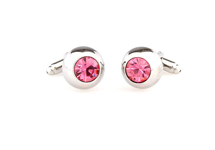  Pink Charm Cufflinks Crystal Cufflinks Wholesale & Customized  CL652513