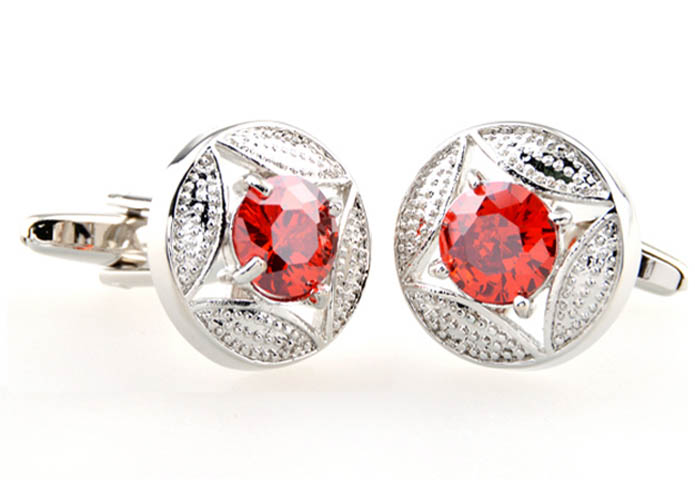  Red Festive Cufflinks Crystal Cufflinks Wholesale & Customized  CL653529