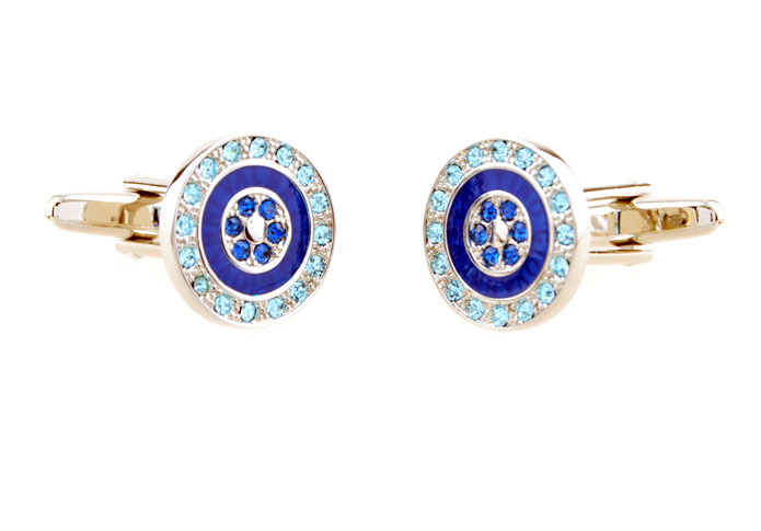  Blue Elegant Cufflinks Crystal Cufflinks Wholesale & Customized  CL653758