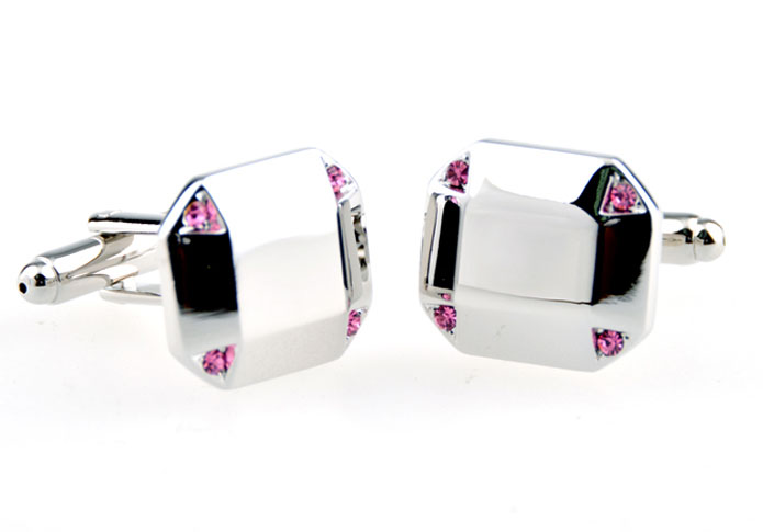  Pink Charm Cufflinks Crystal Cufflinks Wholesale & Customized  CL654131