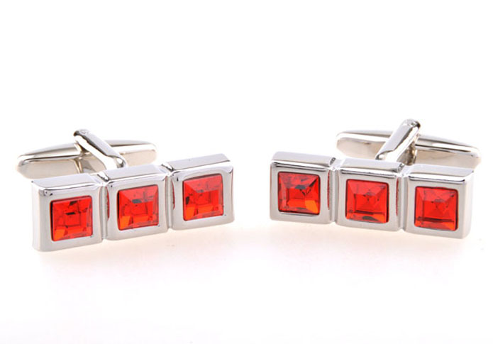  Red Festive Cufflinks Crystal Cufflinks Wholesale & Customized  CL654137