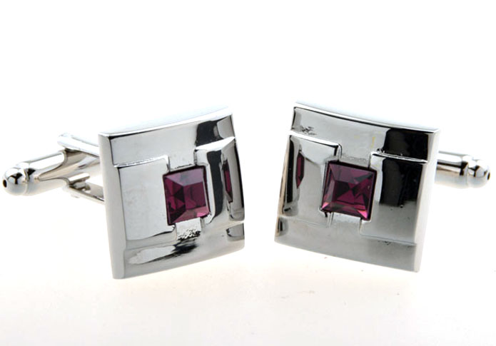  Purple Romantic Cufflinks Crystal Cufflinks Wholesale & Customized  CL654142