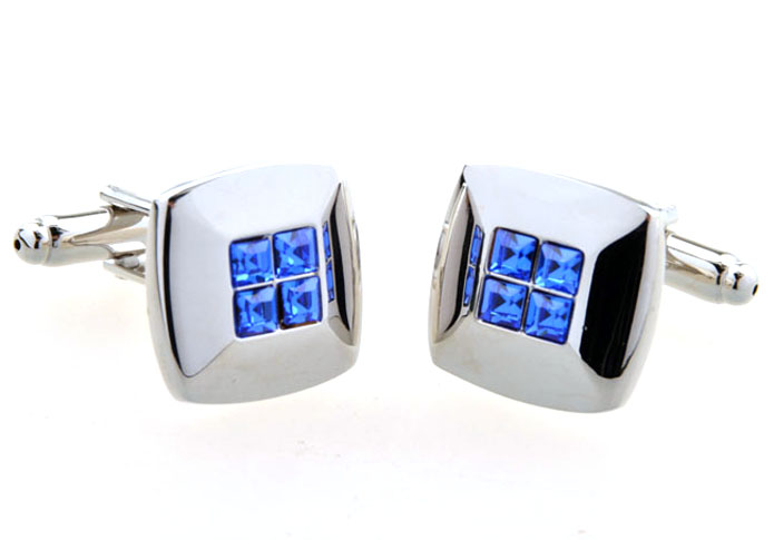  Blue Elegant Cufflinks Crystal Cufflinks Wholesale & Customized  CL654158