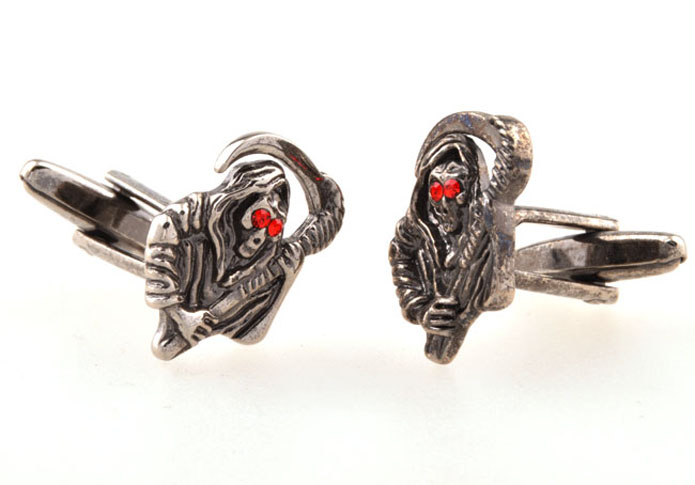 Skeleton Wizard Cufflinks Red Festive Cufflinks Crystal Cufflinks Skull Wholesale & Customized CL654796