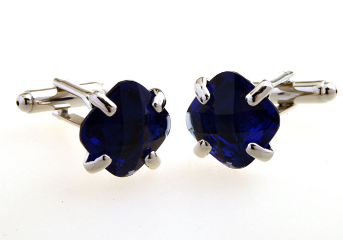 Blue Elegant Cufflinks Crystal Cufflinks Wholesale & Customized CL655087