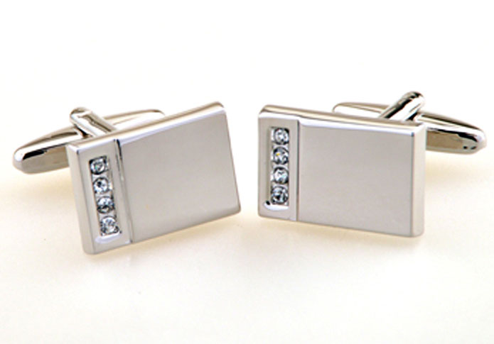 White Purity Cufflinks Crystal Cufflinks Wholesale & Customized CL655246