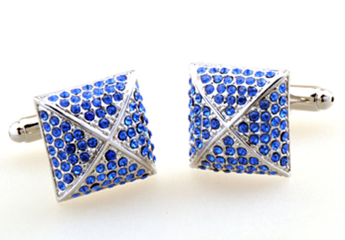 Blue Elegant Cufflinks Crystal Cufflinks Wholesale & Customized CL655288