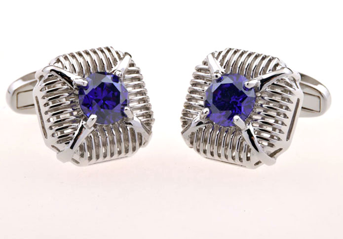 Purple Romantic Cufflinks Crystal Cufflinks Wholesale & Customized CL655529