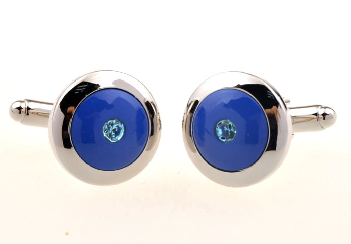 Blue Elegant Cufflinks Crystal Cufflinks Wholesale & Customized CL655535