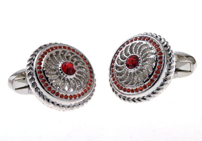  Red Festive Cufflinks Crystal Cufflinks Wholesale & Customized  CL655852
