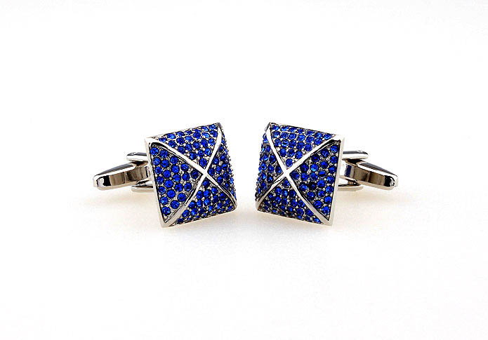  Blue Elegant Cufflinks Crystal Cufflinks Wholesale & Customized  CL663938
