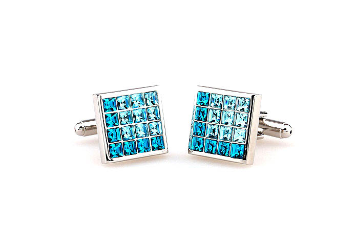  Blue Elegant Cufflinks Crystal Cufflinks Wholesale & Customized  CL663984