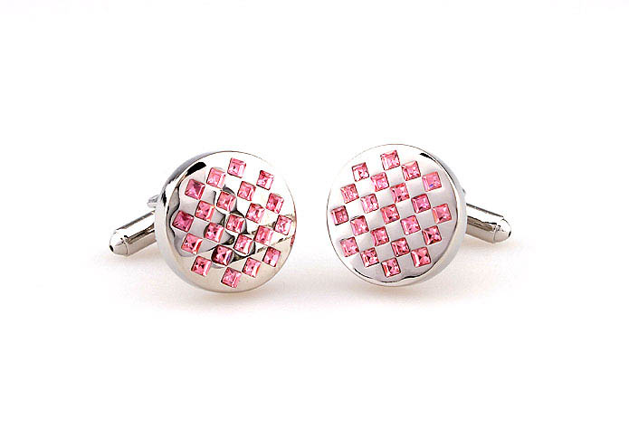  Pink Charm Cufflinks Crystal Cufflinks Wholesale & Customized  CL664034