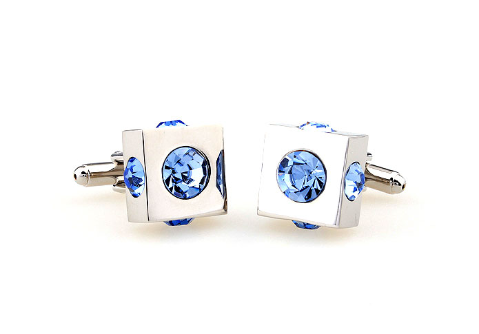  Blue Elegant Cufflinks Crystal Cufflinks Wholesale & Customized  CL664168