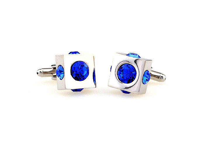  Blue Elegant Cufflinks Crystal Cufflinks Wholesale & Customized  CL664211