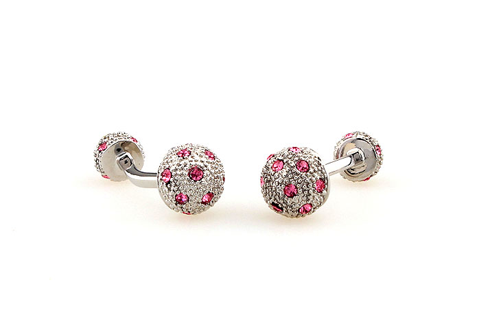  Pink Charm Cufflinks Crystal Cufflinks Wholesale & Customized  CL664219