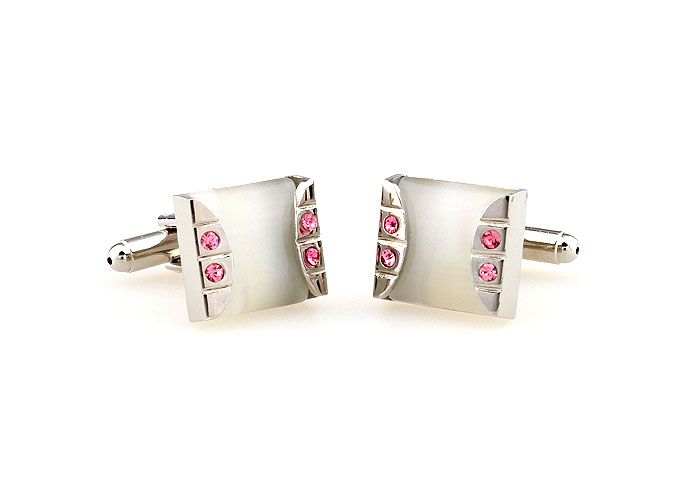  Pink Charm Cufflinks Crystal Cufflinks Wholesale & Customized  CL664234