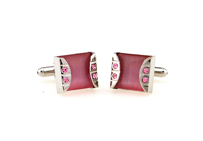  Pink Charm Cufflinks Crystal Cufflinks Wholesale & Customized  CL664241