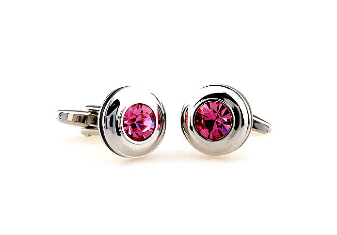  Pink Charm Cufflinks Crystal Cufflinks Wholesale & Customized  CL664281