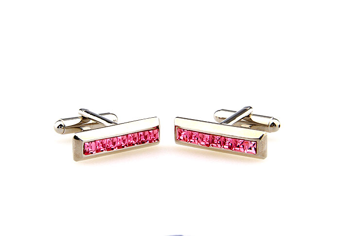  Pink Charm Cufflinks Crystal Cufflinks Wholesale & Customized  CL664289