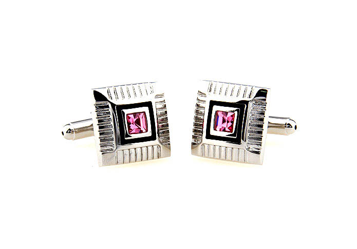 Pink Charm Cufflinks Crystal Cufflinks Wholesale & Customized  CL664370
