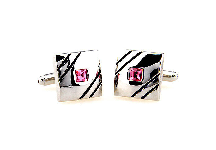  Pink Charm Cufflinks Crystal Cufflinks Wholesale & Customized  CL664382