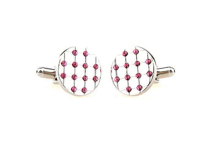  Pink Charm Cufflinks Crystal Cufflinks Wholesale & Customized  CL664386