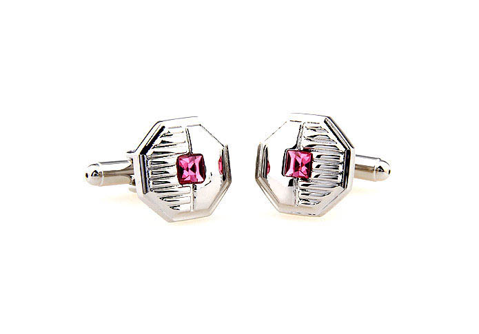  Pink Charm Cufflinks Crystal Cufflinks Wholesale & Customized  CL664392