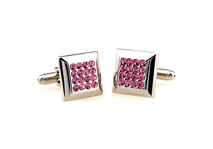  Pink Charm Cufflinks Crystal Cufflinks Wholesale & Customized  CL664461