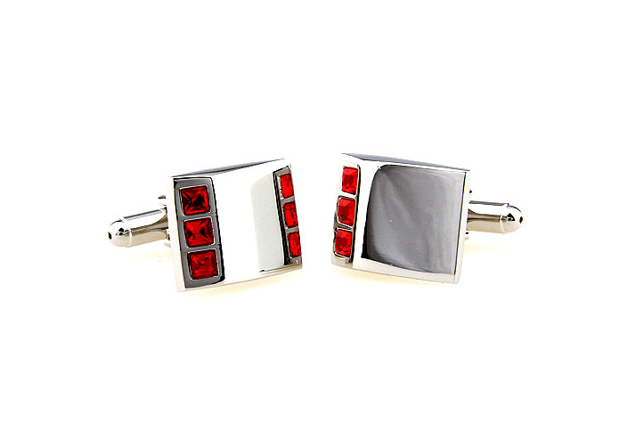  Red Festive Cufflinks Crystal Cufflinks Wholesale & Customized  CL664513