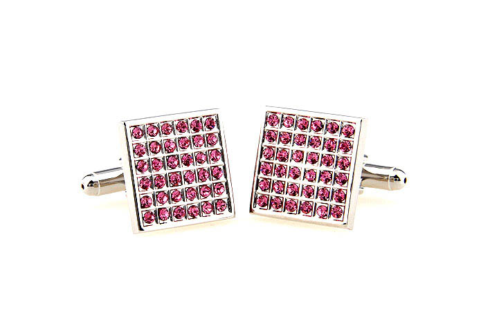  Pink Charm Cufflinks Crystal Cufflinks Wholesale & Customized  CL664522