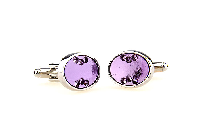  Purple Romantic Cufflinks Crystal Cufflinks Wholesale & Customized  CL664533