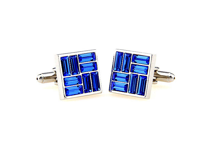  Blue Elegant Cufflinks Crystal Cufflinks Wholesale & Customized  CL664554