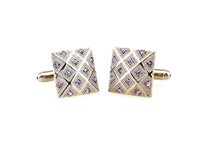  Purple Romantic Cufflinks Crystal Cufflinks Wholesale & Customized  CL664581