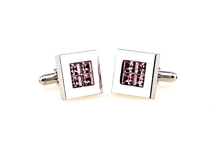  Pink Charm Cufflinks Crystal Cufflinks Wholesale & Customized  CL664588
