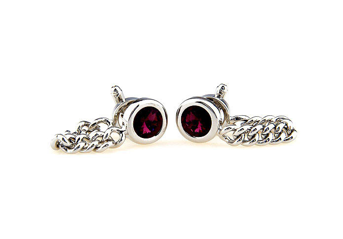 Chain Cufflinks  Purple Romantic Cufflinks Crystal Cufflinks Funny Wholesale & Customized  CL664605