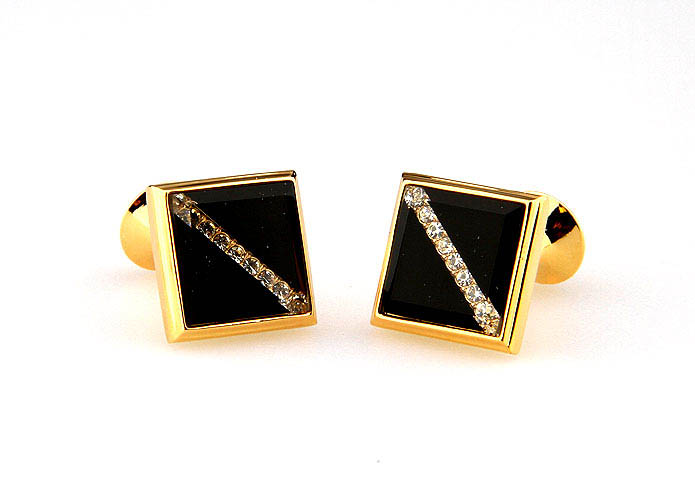  Gold Luxury Cufflinks Crystal Cufflinks Wholesale & Customized  CL664795