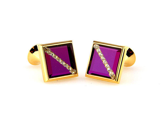  Gold Luxury Cufflinks Crystal Cufflinks Wholesale & Customized  CL664801