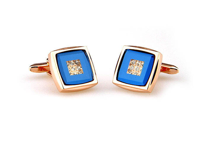  Gold Luxury Cufflinks Crystal Cufflinks Wholesale & Customized  CL664906