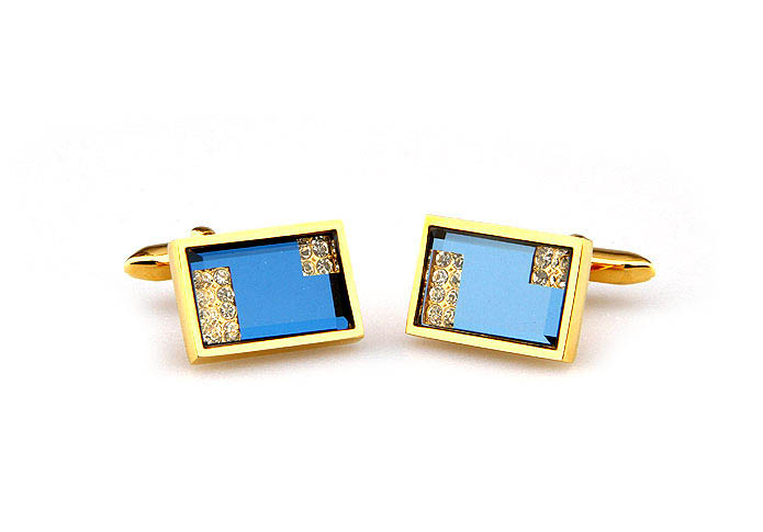  Gold Luxury Cufflinks Crystal Cufflinks Wholesale & Customized  CL665033