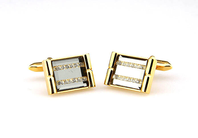  Gold Luxury Cufflinks Crystal Cufflinks Wholesale & Customized  CL665133