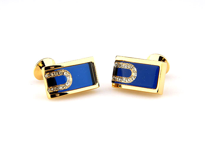  Gold Luxury Cufflinks Crystal Cufflinks Wholesale & Customized  CL665139