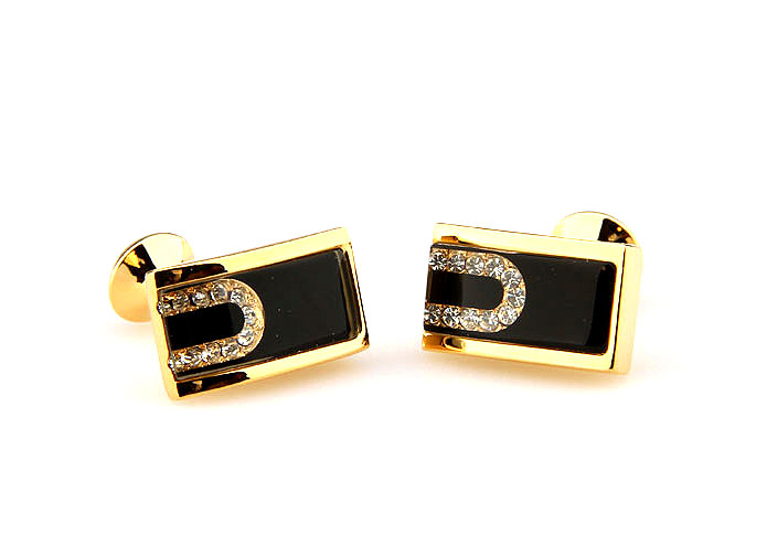  Gold Luxury Cufflinks Crystal Cufflinks Wholesale & Customized  CL665143