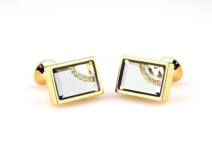  Gold Luxury Cufflinks Crystal Cufflinks Wholesale & Customized  CL665235