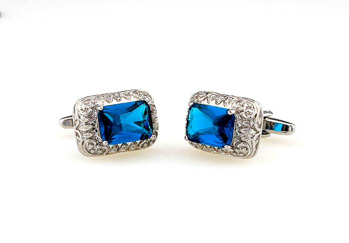  Blue Elegant Cufflinks Crystal Cufflinks Wholesale & Customized  CL665345