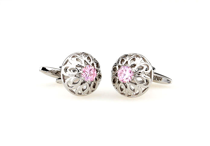  Pink Charm Cufflinks Crystal Cufflinks Wholesale & Customized  CL665434