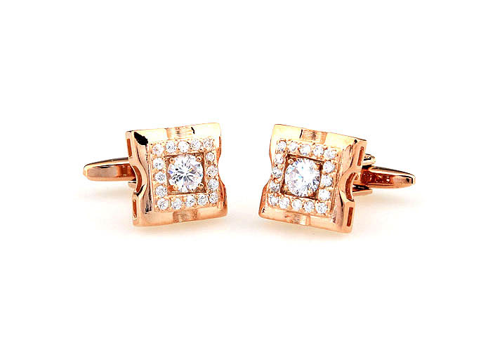  Gold Luxury Cufflinks Crystal Cufflinks Wholesale & Customized  CL665441