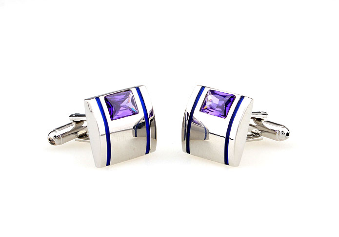  Purple Romantic Cufflinks Crystal Cufflinks Wholesale & Customized  CL665550