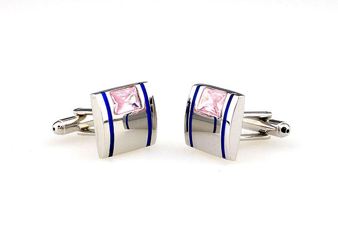  Pink Charm Cufflinks Crystal Cufflinks Wholesale & Customized  CL665553
